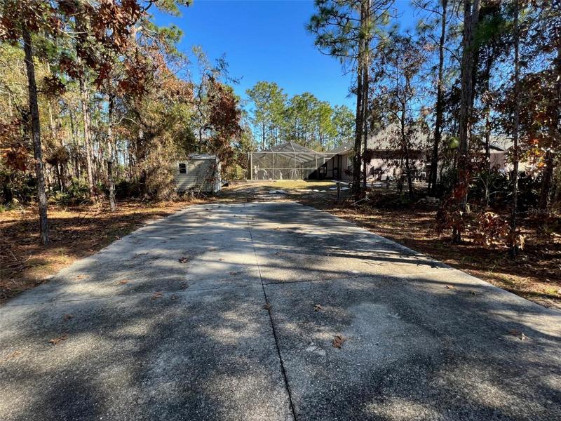 Separate entrance to the RV pad