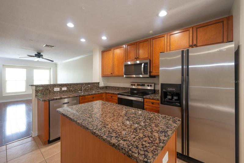 Kitchen has new Range, Dishwasher, and Microwave