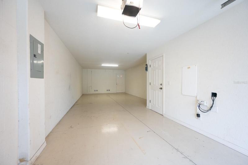 Large, tandem garage