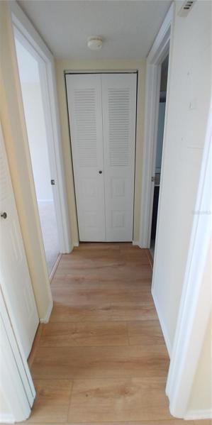 Entry to bedroom 2 area has pocket door