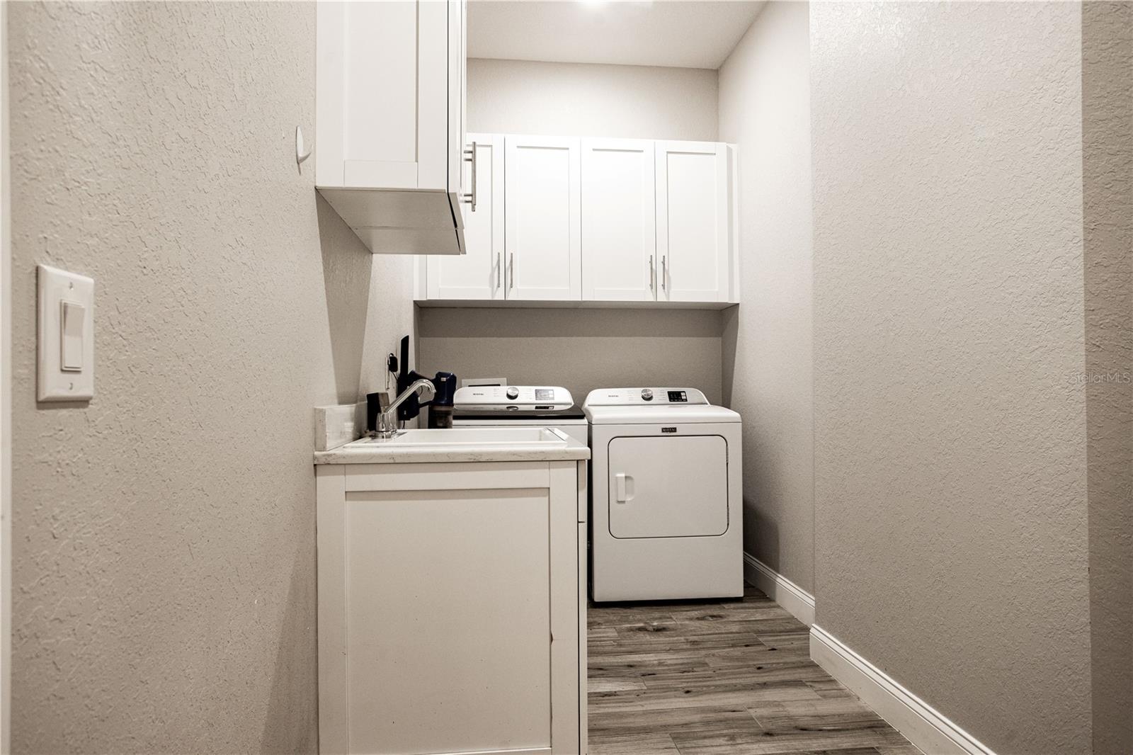 Spacious inside laundry room