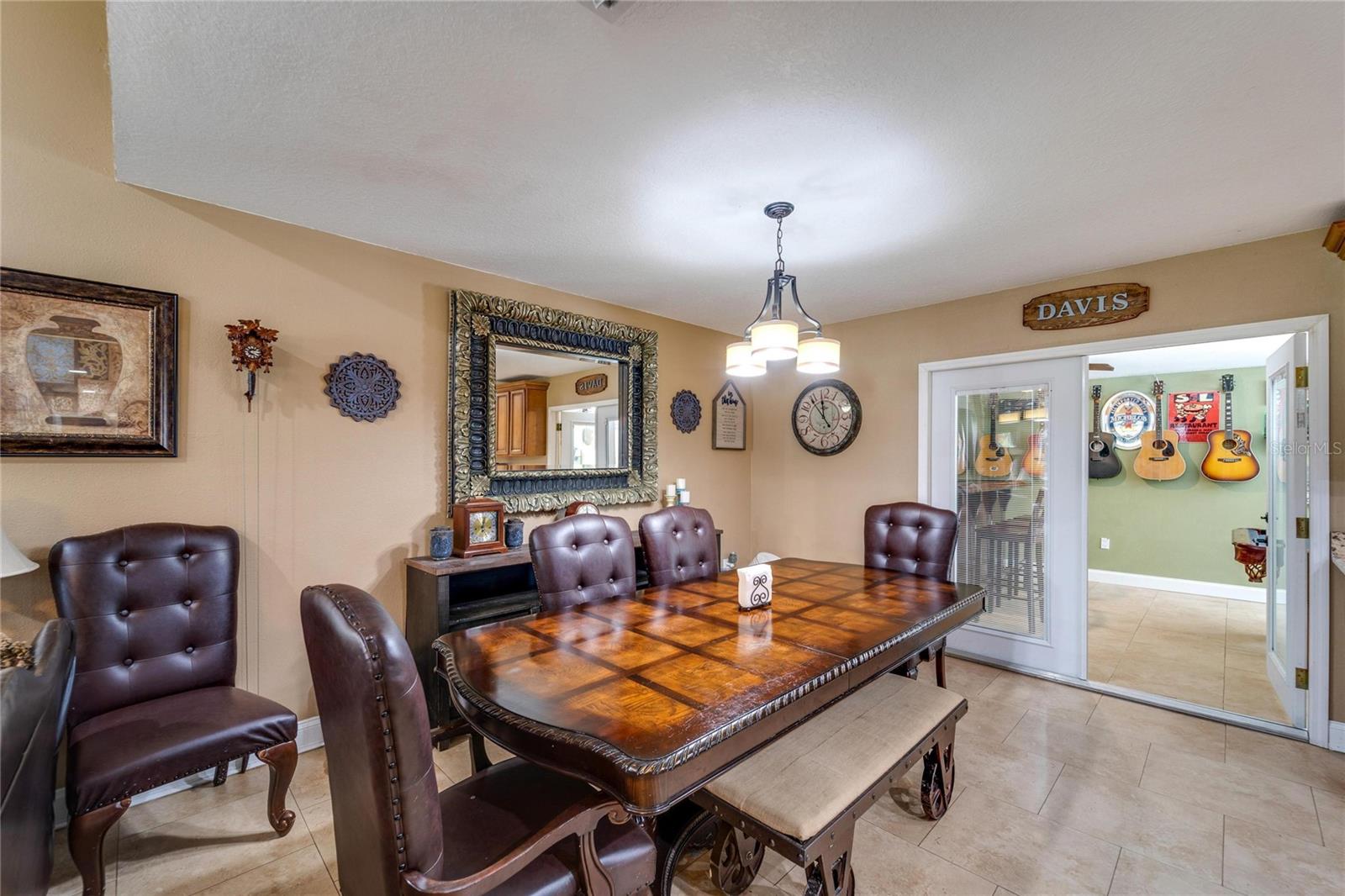 Dining room - french door that lead to game room