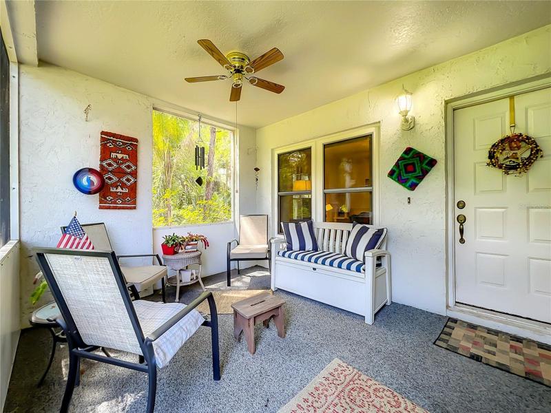 Front Door Inside Screened Porch