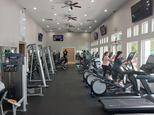 fitness room with equipment