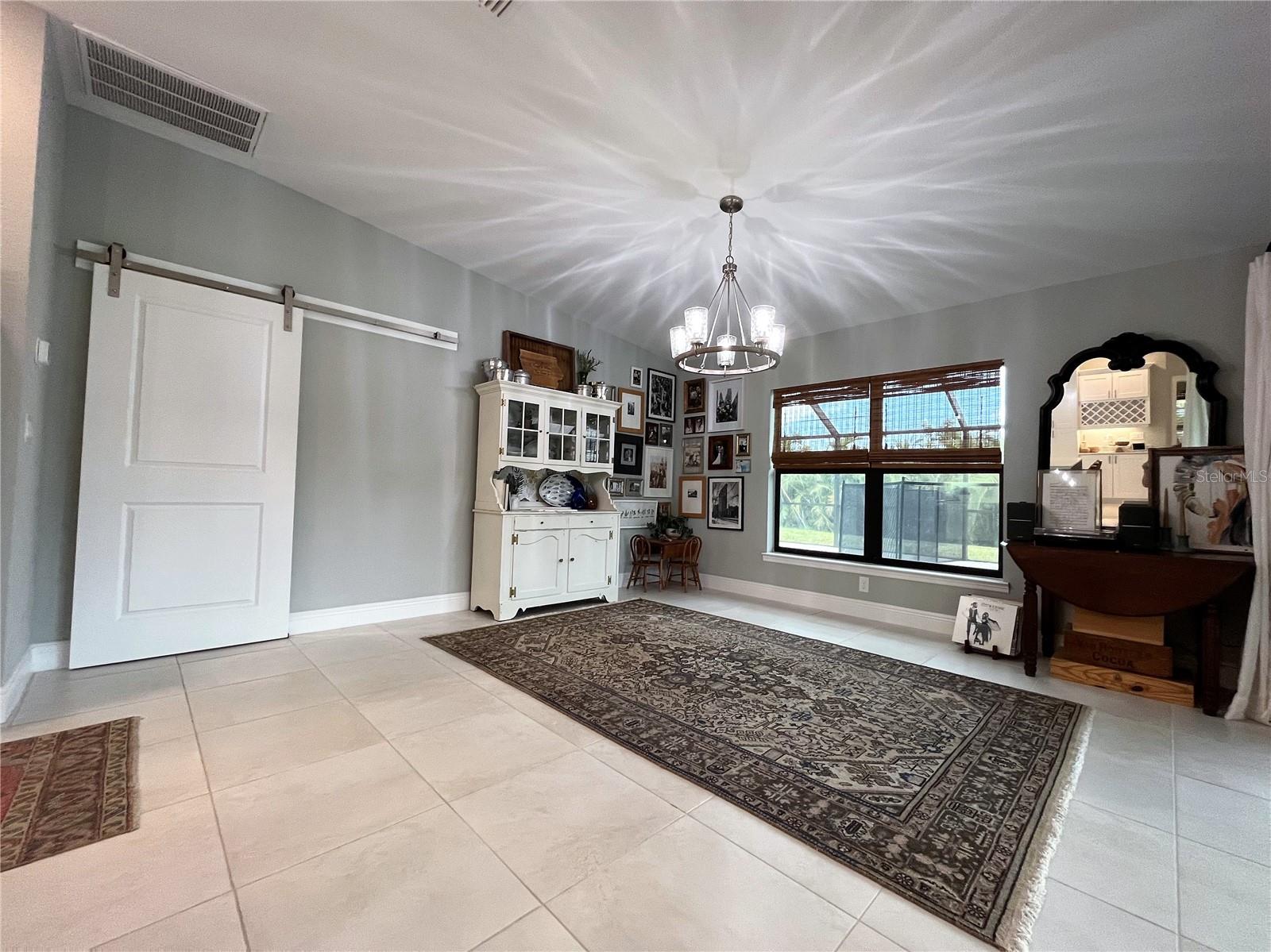 Spacious dining room