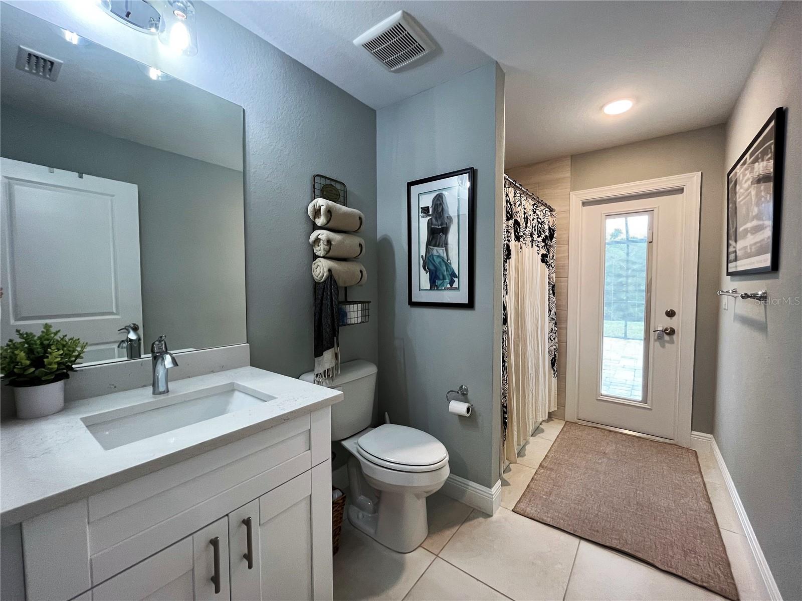 Guest/pool bathroom