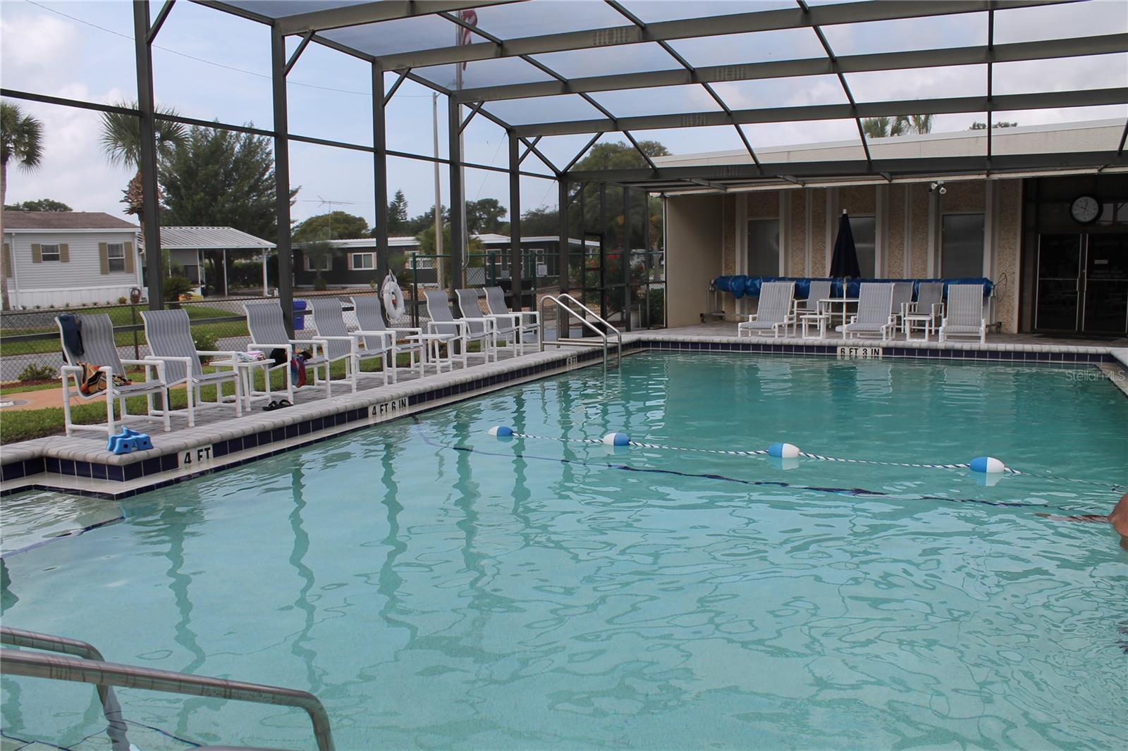 Screened pool