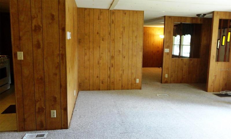 Looking from master bedroom towards front door/living room/2nd dining area