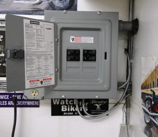 Electric panel for the workshop