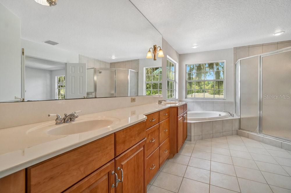 Upstairs master bathroom