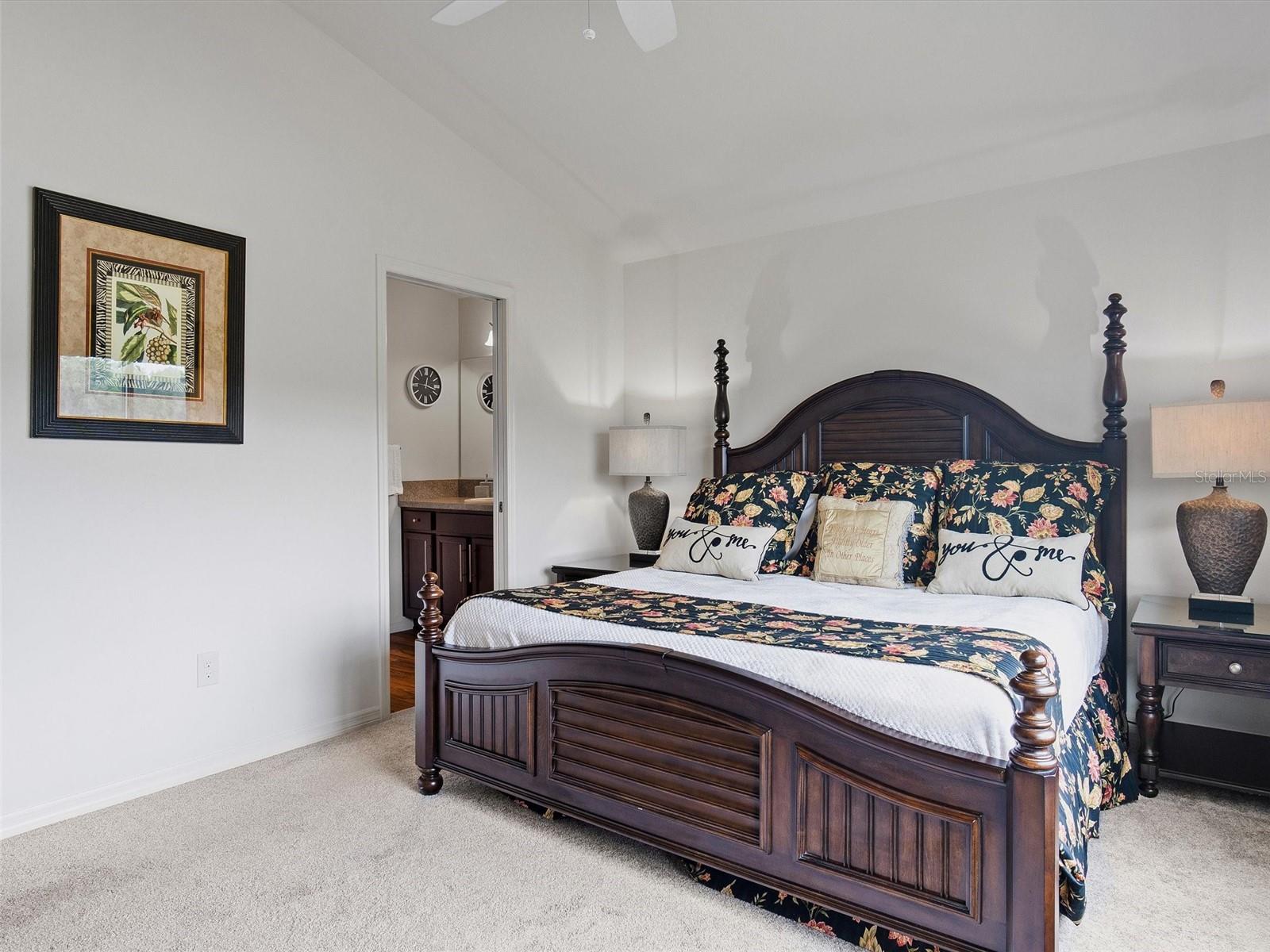 Master Bedroom is large and will easily hold king sized furniture