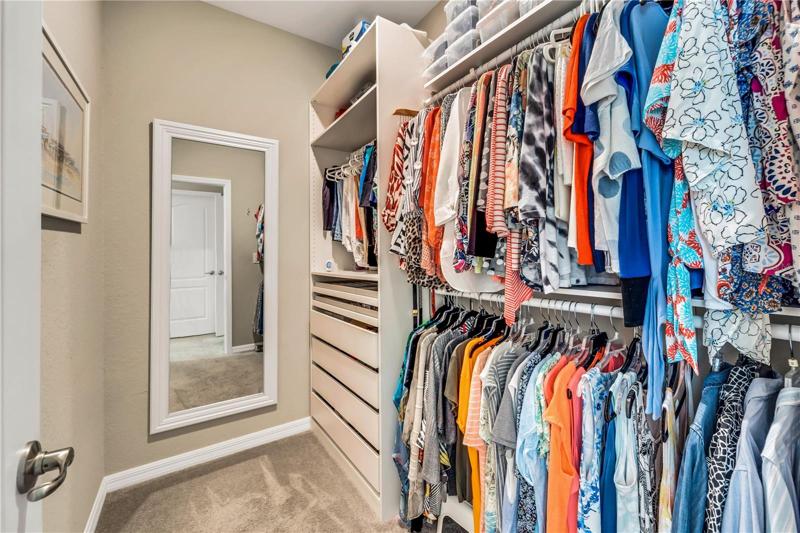 Walk-in closet #1 with organizer