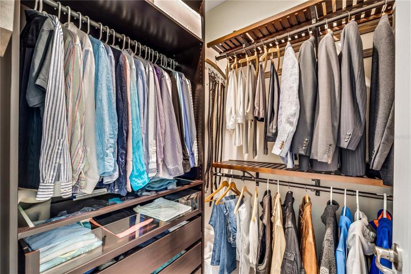 Walk-in closet #2 with organizer