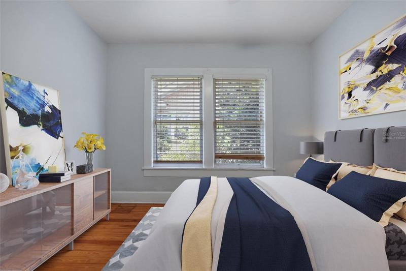 Primary Bedroom Virtually staged - Single Family Home