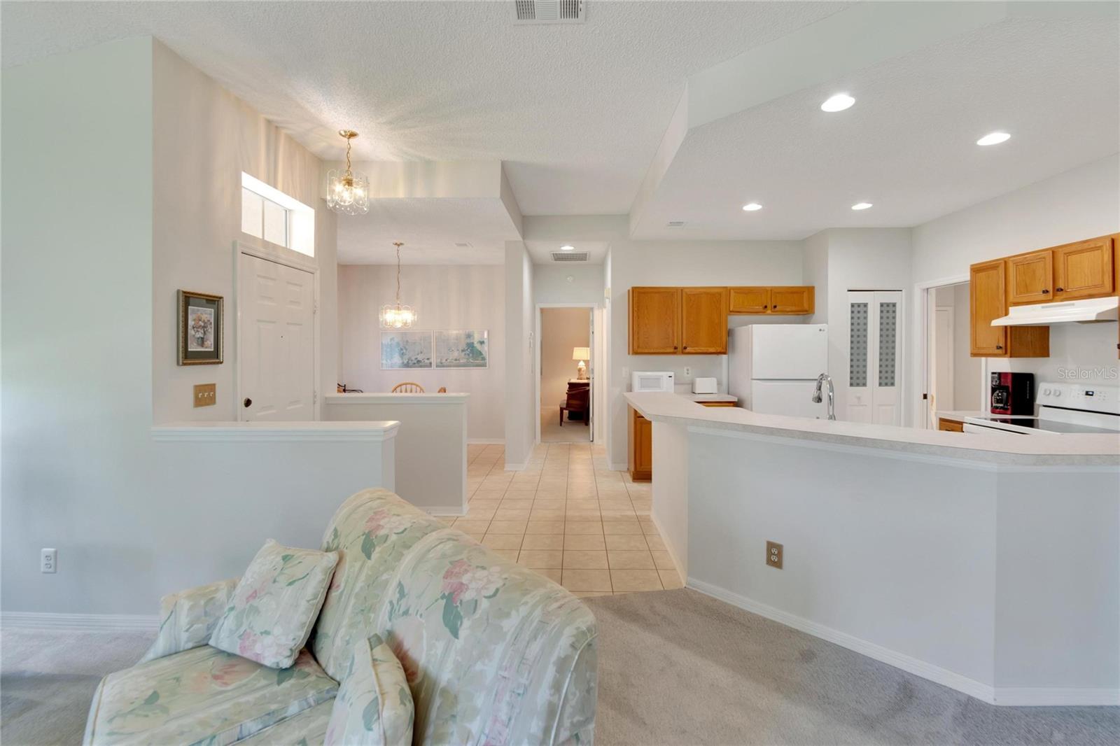 LIving Room to Kitchen View