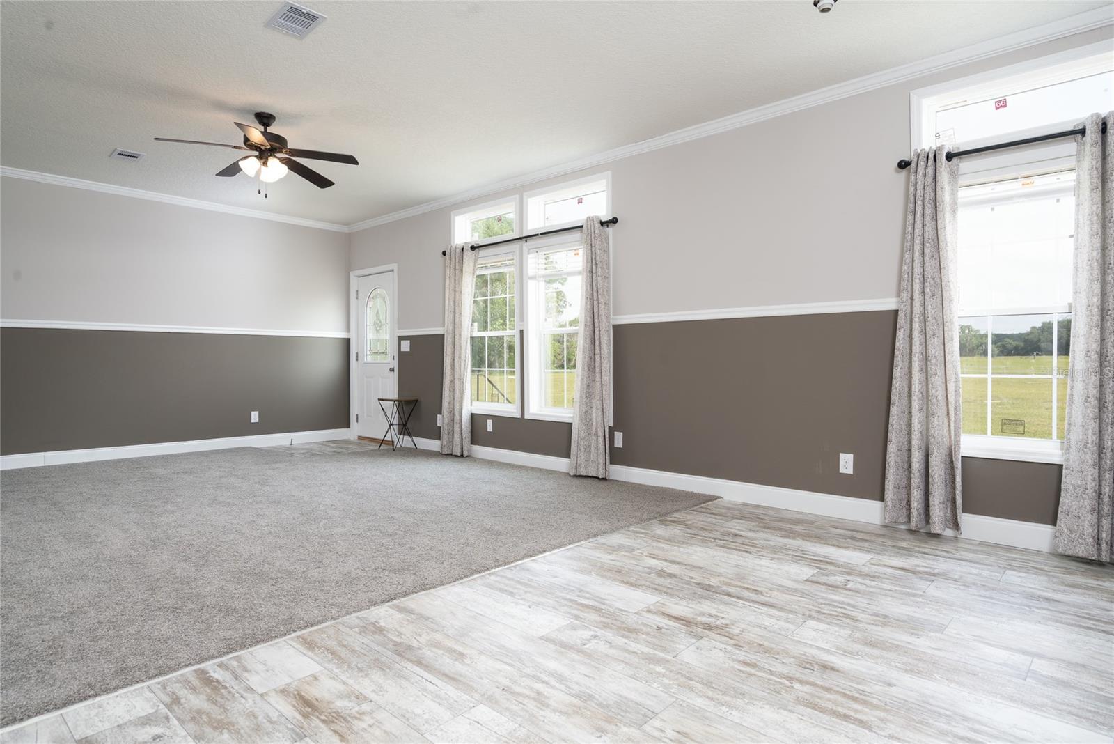 Dining and front living area.