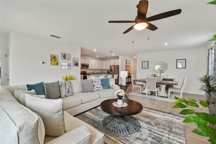 Living area and open floor plan
