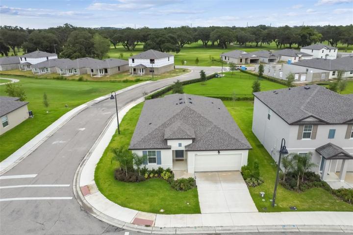 Overhead exterior front view