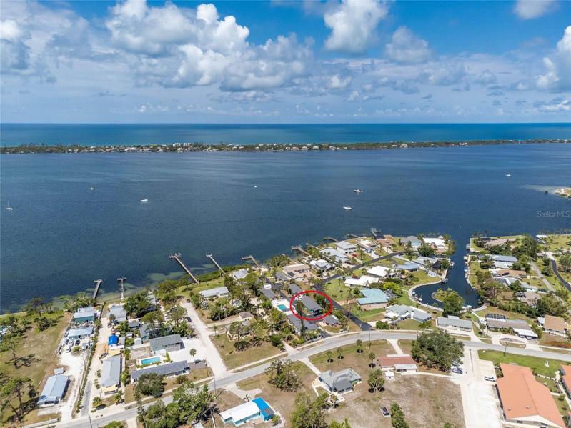 Tiki on the Bay Aerial Photo