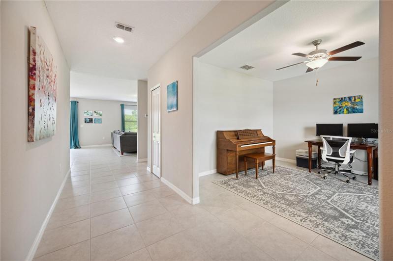 Foyer with view into the front office
