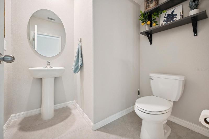 Downstairs half bath