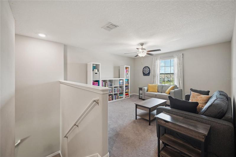 Upstairs loft/secondary living space