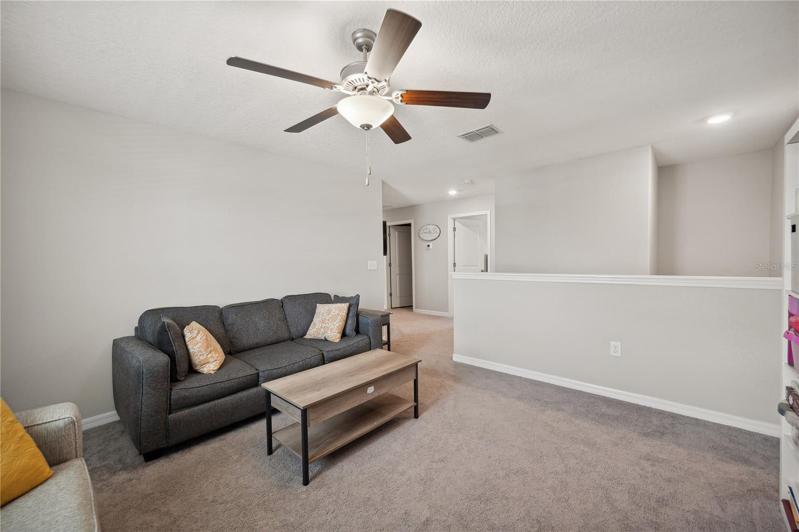 Upstairs loft/secondary living space