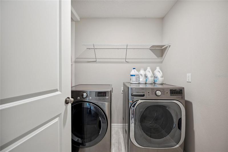 Upstairs laundry room