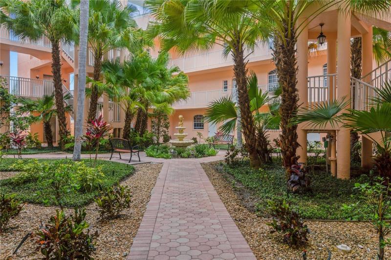 Courtyard view upon entry