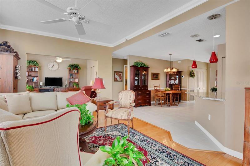 View from edge of living room