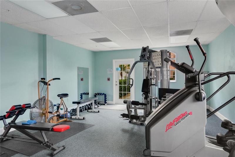 Fitness center on ground floor of building 1500