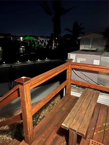 BACK YARD WOODEN DECK