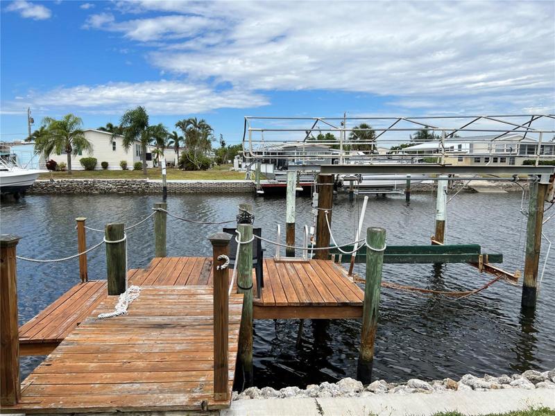 BACK YARD WATER DECK WITH LIFT