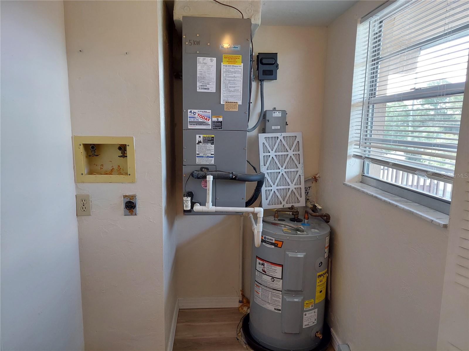 Utility with AC, new water heater and Washer dryer hook up