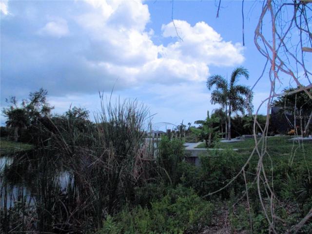 Canal view from back right of the lot.