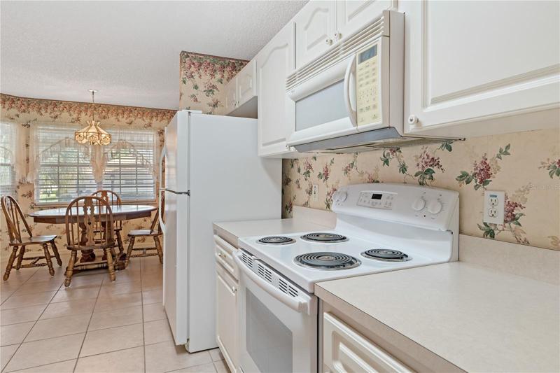 Kitchen with eat in space