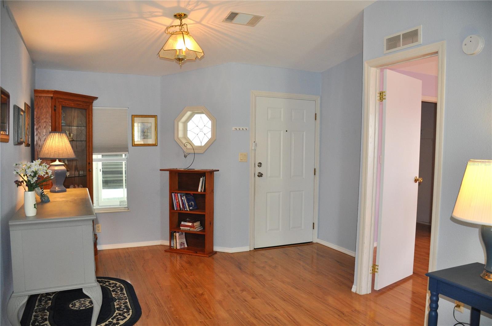 Foyer and front door from main entryway