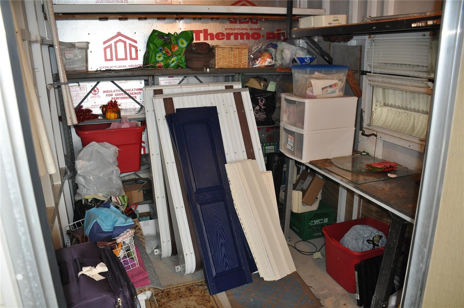 Shed located on Porch