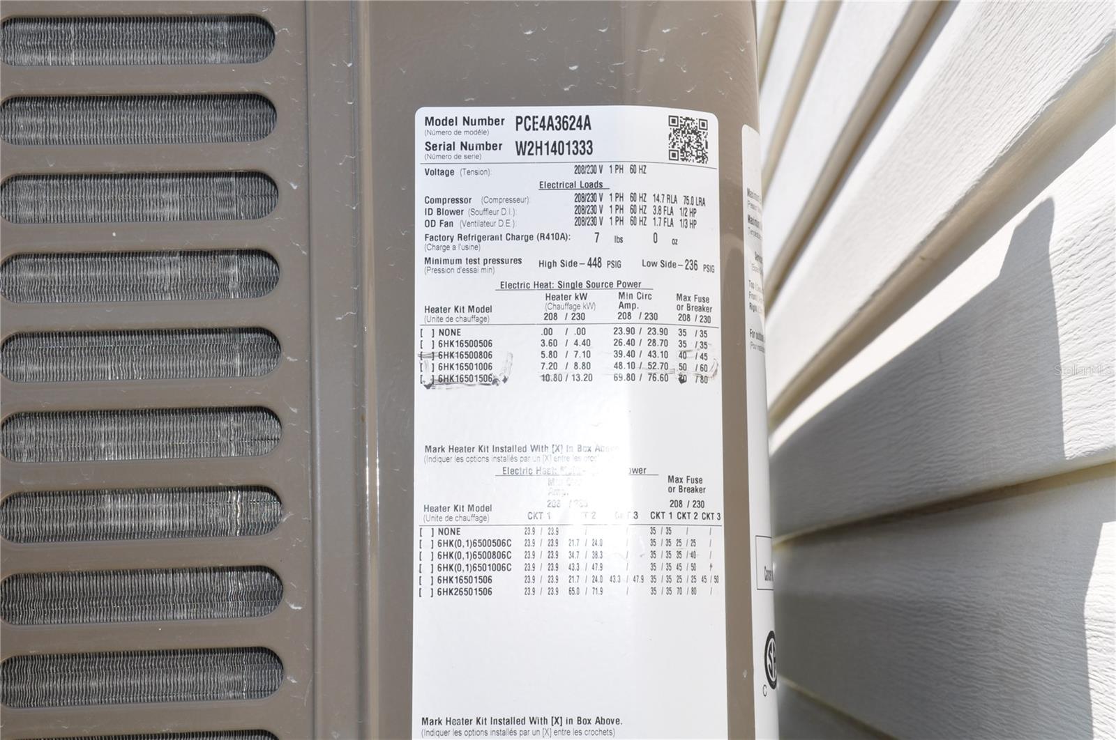 NEW 14 SEER HVAC