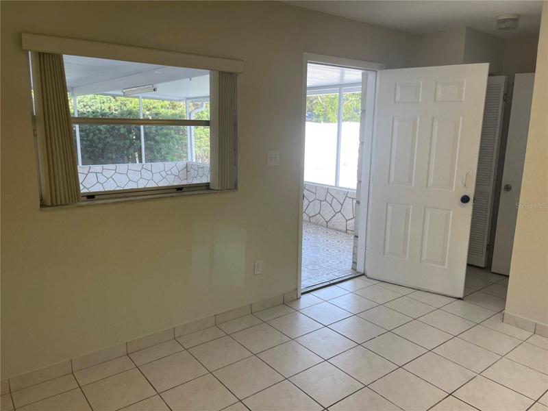 Office opens to the porch