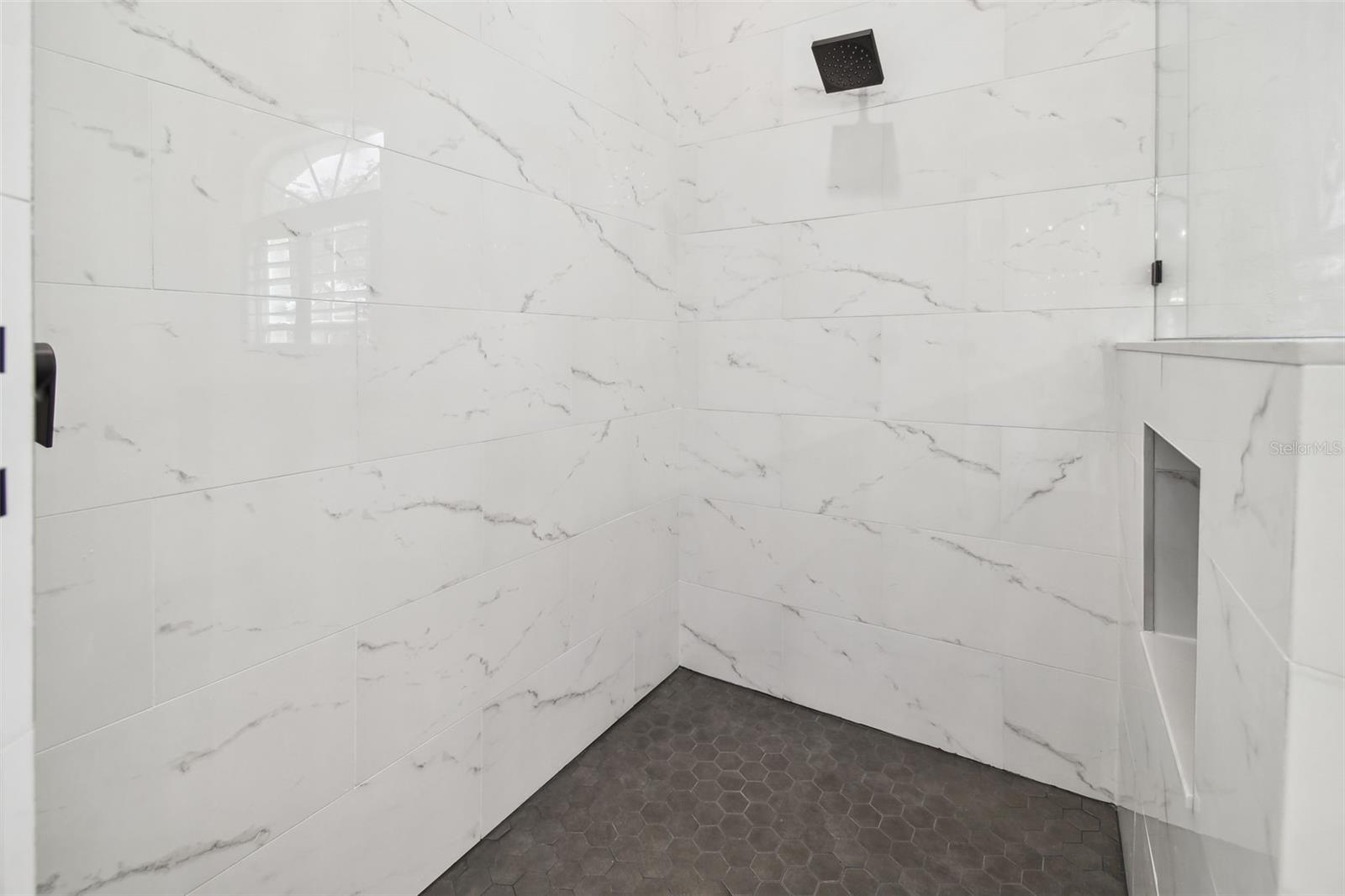 Primary bathroom shower stall