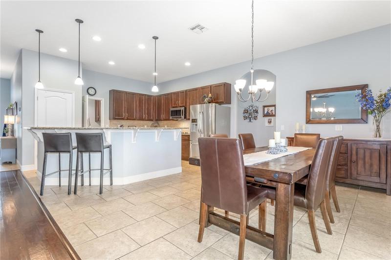 Dining Room open to the kitchen