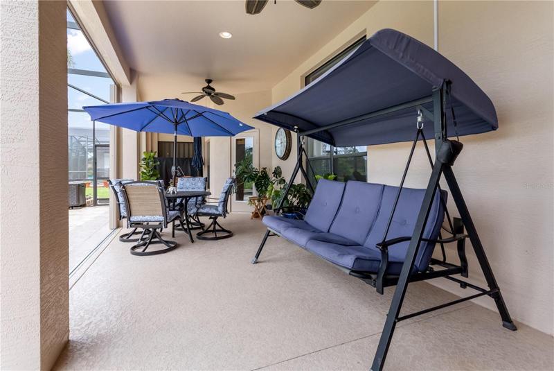 Enjoy a screened in Patio perfect for entertaining!