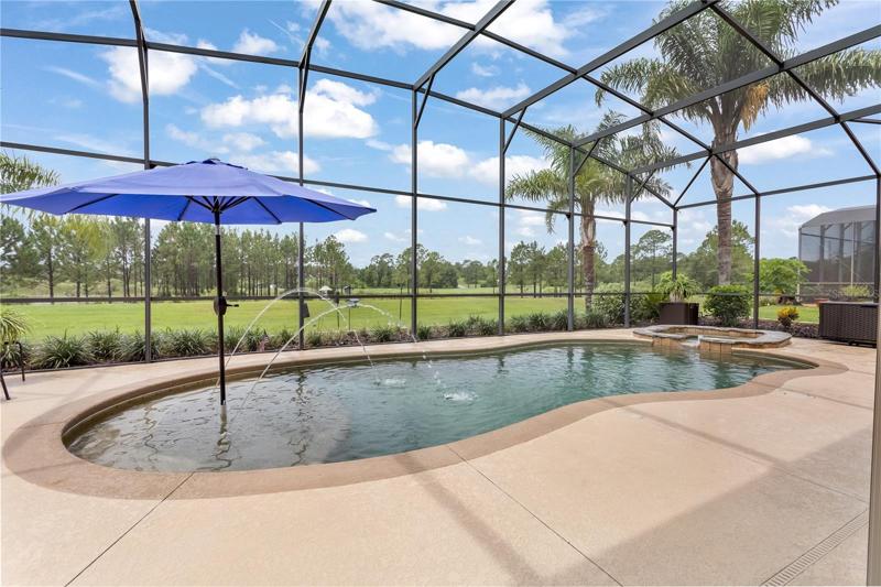 Saltwater Pool with a Lake View
