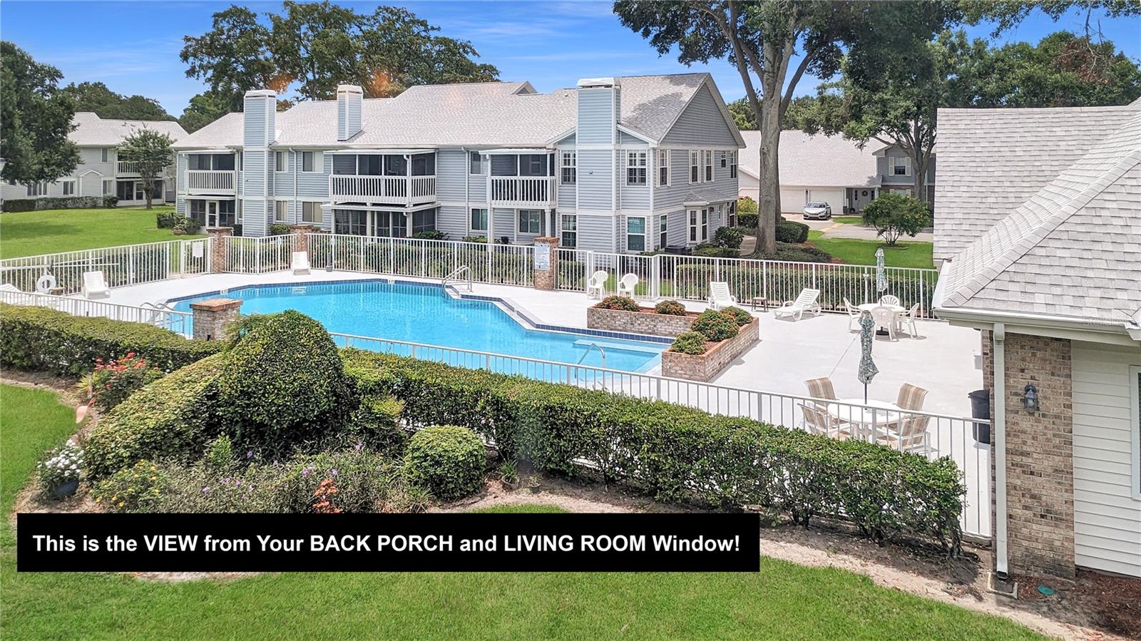 THIS is Your View from Your Living Room and Screened Porch! Say Yes!