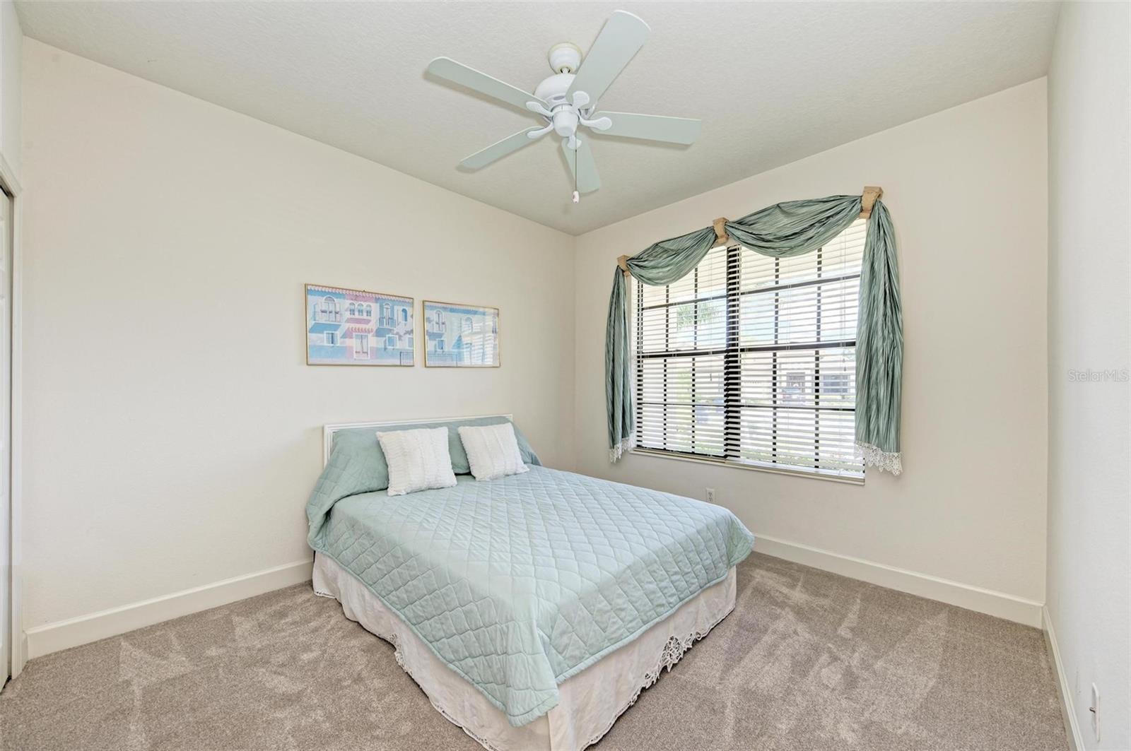 Spacious guest bedroom
