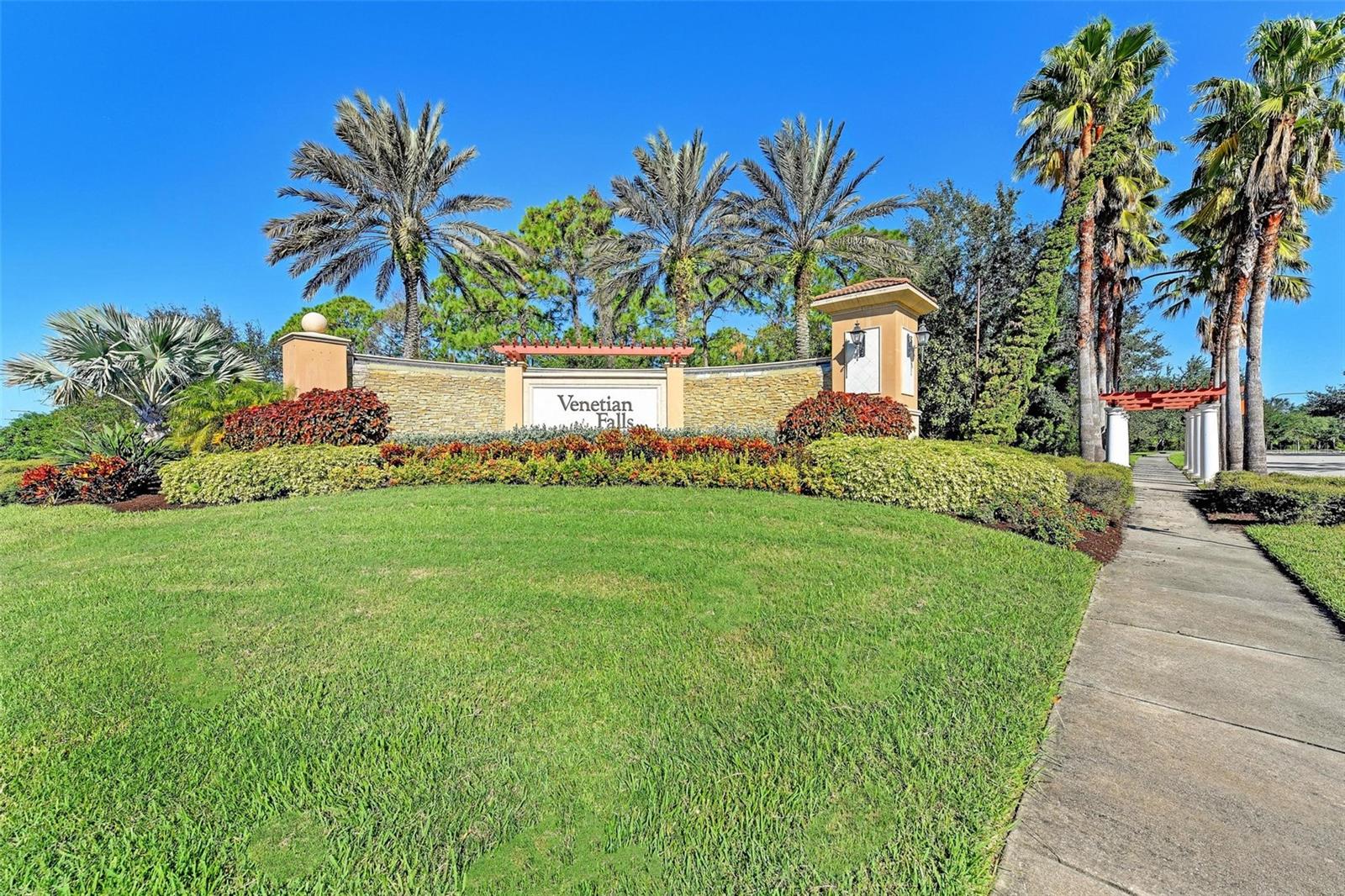 Beautiful, gated 55+ Venetian Falls community