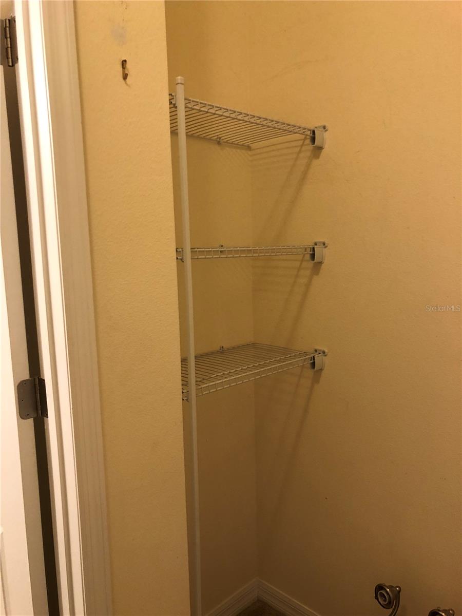 Master Linen in Closet