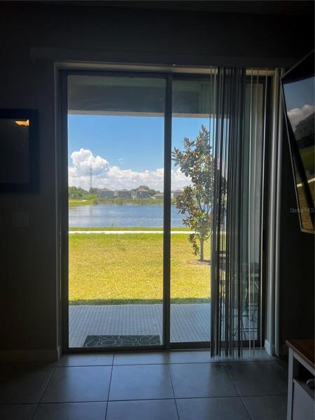 living room to back sliding door