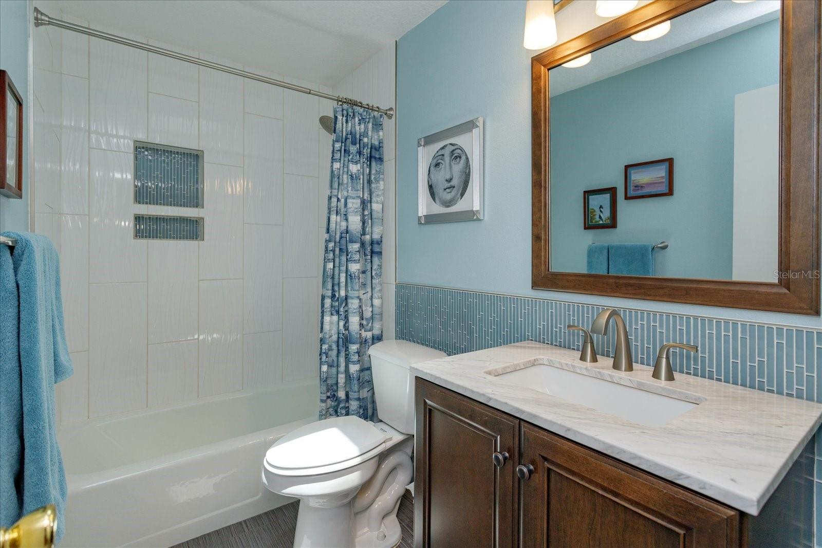 Updated hall bath